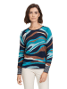 Betty Barclay Pullover in Türkis/ Blau/ Hellbraun