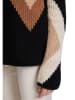 Betty Barclay Pullover in Schwarz/ Beige/ Hellbraun