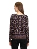 Betty Barclay Sweter w kolorze czarno-beżowo-fioletowym
