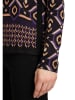 Betty Barclay Pullover in Schwarz/ Violett/ Beige