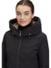 Betty Barclay Wintermantel in Schwarz/ Khaki