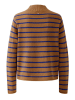 Oui Pullover in Camel/ Blau