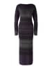 Oui Kleid in Grau/ Lila