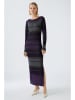 Oui Kleid in Grau/ Lila