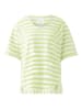 Oui Koszulka w kolorze jasnozielono-białym