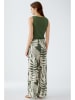 Oui Broek groen/wit