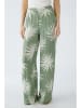 Oui Spodnie w kolorze zielono-białym