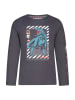 Salt and Pepper Longsleeve "T-Rex" antraciet