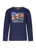 Salt and Pepper Longsleeve "Fire service" donkerblauw