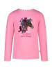 Salt and Pepper Longsleeve "Sequin horse" in Rosa