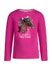 Salt and Pepper Longsleeve "Sequin horse" in Pink