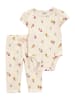 carter's 2-częściowy zestaw w kolorze kremowym