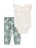 carter's 2-delige outfit wit/groen