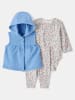 carter's 3tlg. Outfit in Hellblau/ Bunt