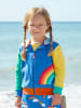 Toby Tiger Sweatjacke "Rainbow" in Blau/ Bunt