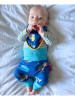 Toby Tiger Sweathose "Puffin" in Blau/ Bunt