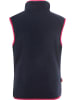 Trollkids Fleece bodywarmer "Arendal" donkerblauw/fuchsia