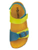 Trollkids Sandalen "Bergen" blauw/geel