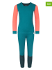 Trollkids 2-delige functionele ondergoedset "Merino" turquoise