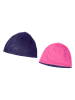 Trollkids Dwustronna czapka beanie "Finnmark" w kolorze fioletowo-różowym