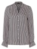 More & More Bluse in Schwarz/ Beige