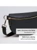 CXL by Christian Lacroix Leder-Brustbeutel in Schwarz - (B)23 x (H)13 x (T)6 cm