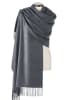 CXL by Christian Lacroix Kaszmirowy szal w kolorze ciemnoszarym - 200 x 70 cm
