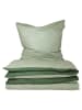 Schiesser Fijnbiber beddengoedset ''Doubleface'' groen