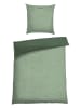 Schiesser Fijnbiber beddengoedset ''Doubleface'' groen