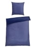 Schiesser Feinbiber-Bettwäsche-Set ''Doubleface'' in Blau