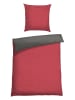 Schiesser Komplet pościeli renforcé w kolorze antracytowo-czerwonym