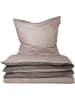 Schiesser Renforcé-Bettwäsche-Set "Double Face" in Beige/ Anthrazit