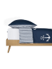 Schiesser Renforcé beddengoedset donkerblauw/wit