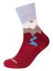 camano Socken in Rot/ Weiß