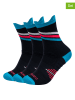 camano 3er-Set: Socken in Schwarz/ Hellblau/ Rot