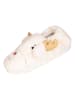 Fun Socks Kapcie w kolorze kremowym