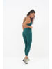 Onamaste Legginsy sportowe "Geneva" w kolorze turkusowym