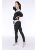 Onamaste Legginsy sportowe "Adele" w kolorze czarno-białym