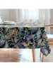 Mint Rugs Obrus "Floral And Tropical Ela" w kolorze czarno-zielonym