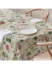 Mint Rugs Tafellaken "Natural Maura" crème/groen/lichtroze