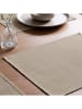 Mint Rugs 2-delige set: placemats "Bria" taupe - (L)50 x (B)40 cm