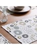 Mint Rugs 2er-Set: Tischsets "Mildred" in Weiß/ Beige/ Schwarz - (L)50 x (B)40 cm