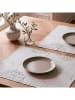 Mint Rugs 2-delige set: placemats "Naroa" wit/geel/zwart - (L)50 x (B)40 cm