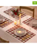 Mint Rugs 2-delige set: placemats "Christmas Naibi" wit/rood - (L)50 x (B)40 cm