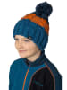 Hannah Muts met pompon blauw