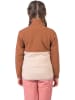 Hannah Fleecepullover "Mint" in Hellbraun/ Creme