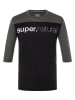 super.natural Koszulka kolarska "Contrast" w kolorze antracytowo-czarnym