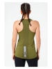 super.natural Top sportowy "Grava" w kolorze khaki