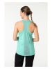 super.natural Top sportowy "Grava" w kolorze turkusowym