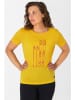 super.natural Koszulka "Skiing" w kolorze żółtym